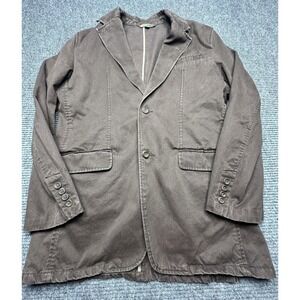 Breakwater Blazer Mens Medium Brown Casual Cotton Unstructured Sport Coat Jacket